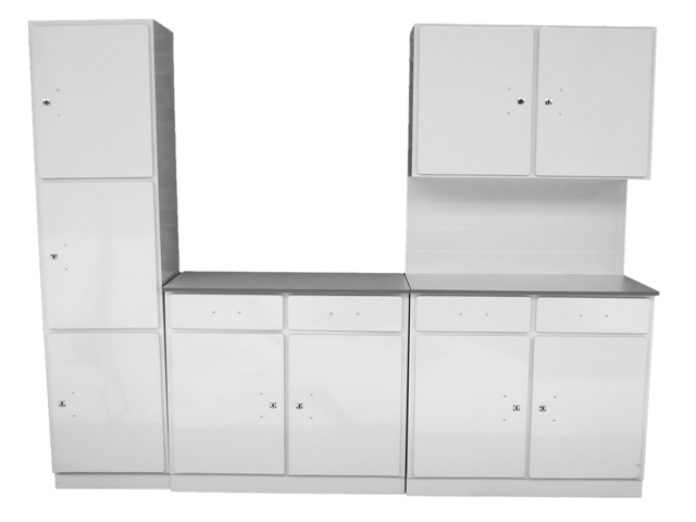 Steel Kitchen Scheme White